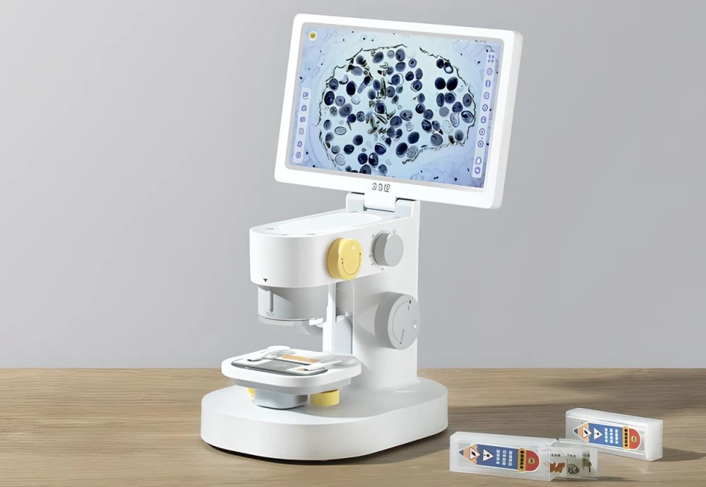 microscope with screen