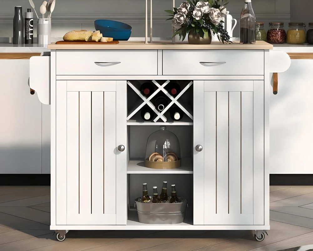 kitchen island with wheels